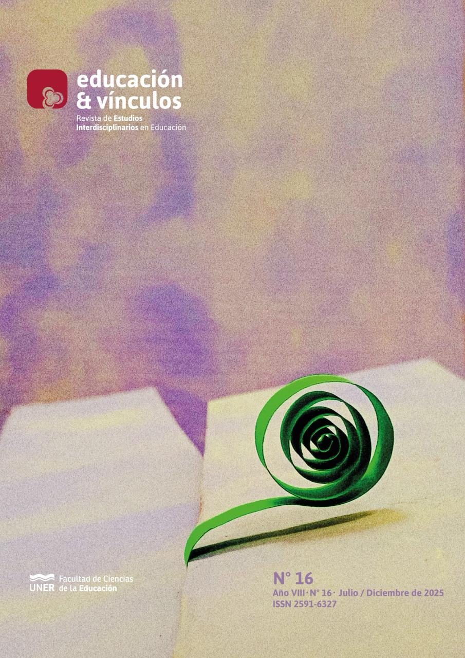 Portada de Educación y Vínculos. Revista de Estudios Interdisciplinarios en Educación, Número 16, Año 8, julio-diciembre de 2026.